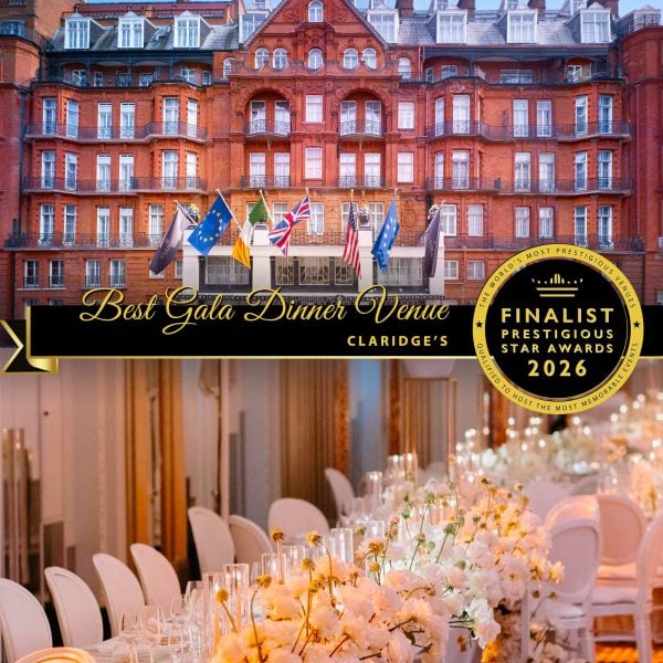 Best Gala Dinner Venue Finalist 2026, Claridge's, Prestigious Star Awards