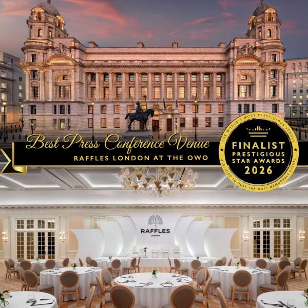 Best Press Conference Venue Finalist 2026, Raffles London at The OWO, Prestigious Star Awards