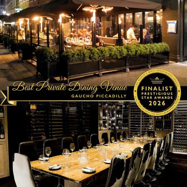 Best Private Dining Finalist 2026, Gaucho Piccadilly, Prestigious Star Awards