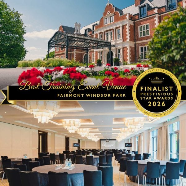 Best Training Event Venue Finalist 2026, Fairmont Windsor Park, Prestigious Star Awards