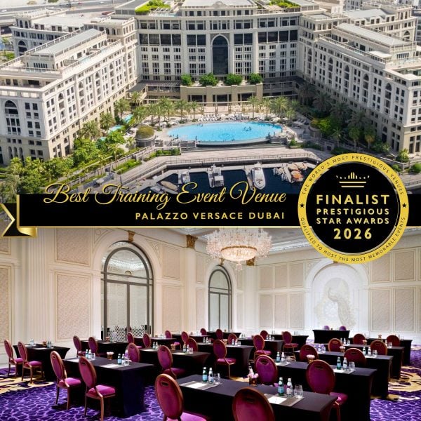Best Training Event Venue Finalist 2026, Palazzo Versace Dubai, Prestigious Star Awards